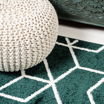 Tumbling Blocks Modern Geometric Area Rug 2